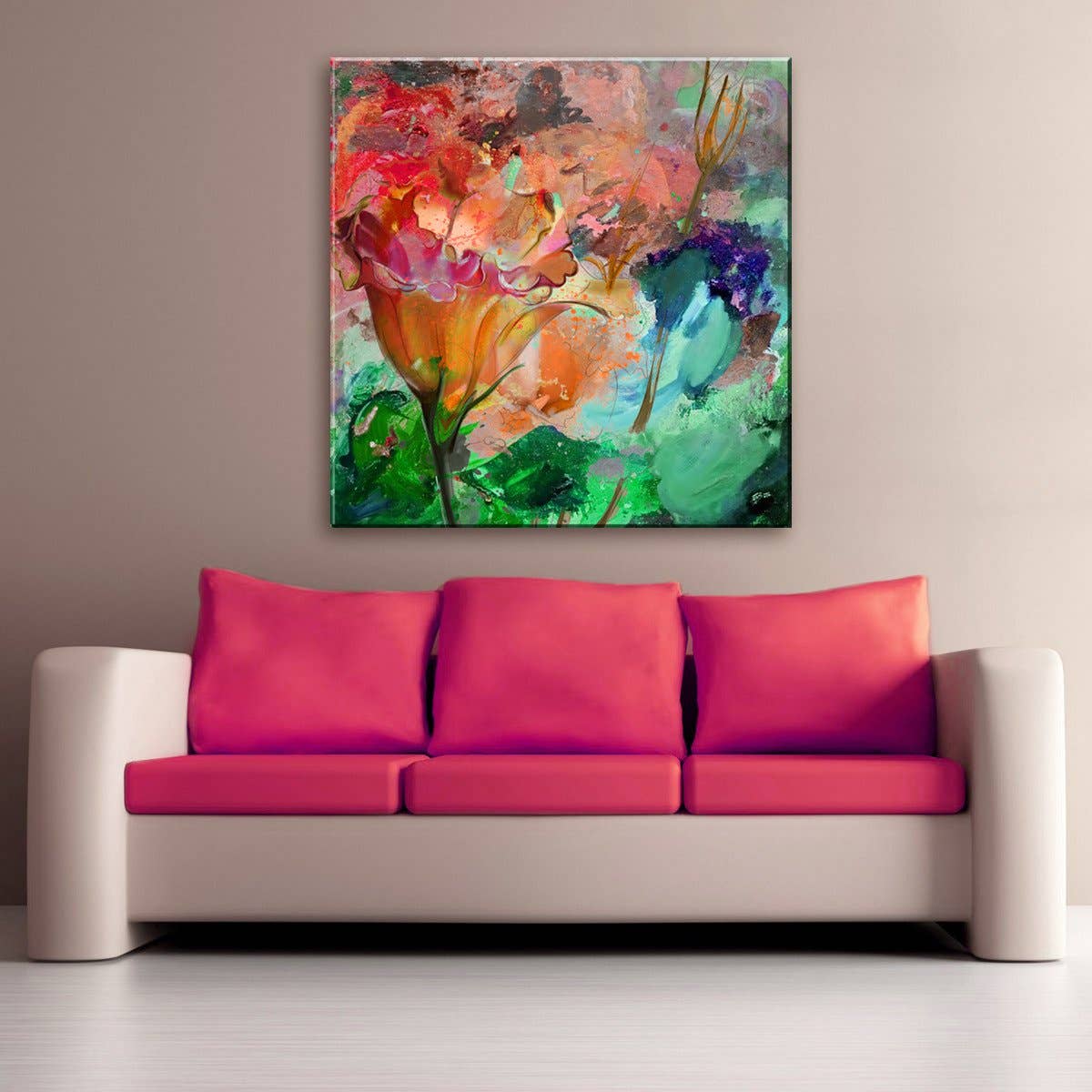Ready2hangart, Inc. - Wholesale Gallery Wall Set - Painted Petals LXI' Canvas Wall Art Set3