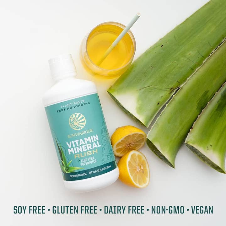 Sunwarrior - Wholesale Oral Supplement/Vitamin - Liquid Vitamin Mineral Rush - Aloe Vera Juice