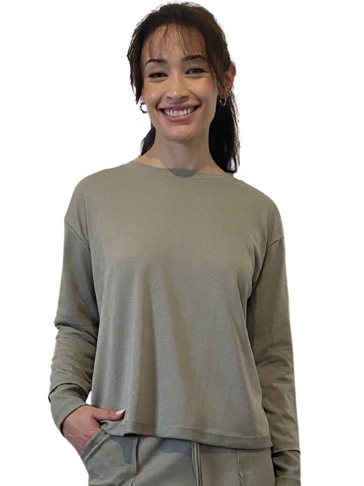 Klassisches French Terry Sweatshirt - Dezenter Rundhalsausschnitt mit langen Ärmeln für den Großhandel von Kosher Casual