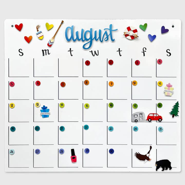 Roeda Studio - Wholesale Magnet - Birthday Calendar Magnets S/43