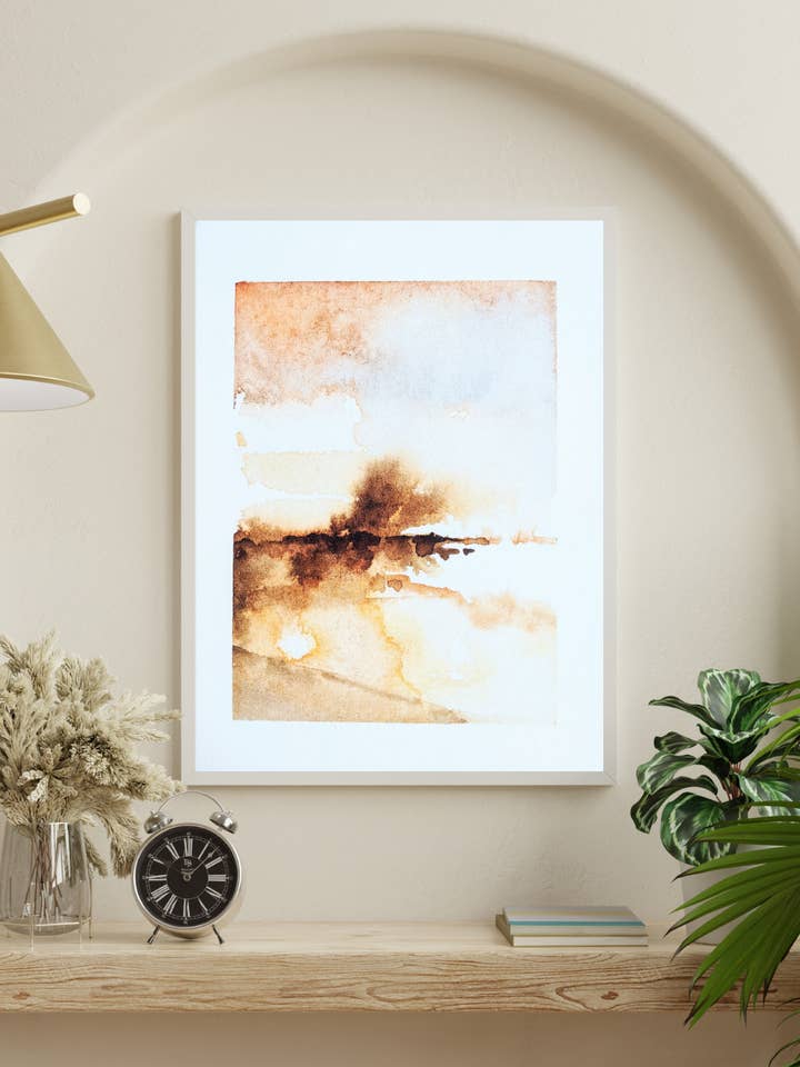 Kunstdruck 'Light Glowing' | Handgemacht | Nachhaltig für den Großhandel von ArtworkByMadelon