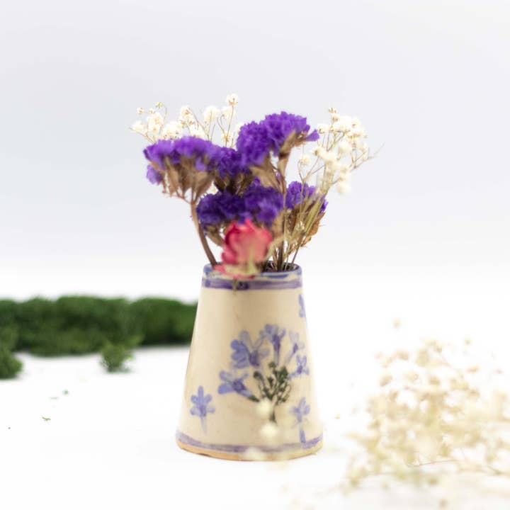 Tara Kothari - Wholesale Vase - Budvase made with Pressed flower handmade (Custom available)9