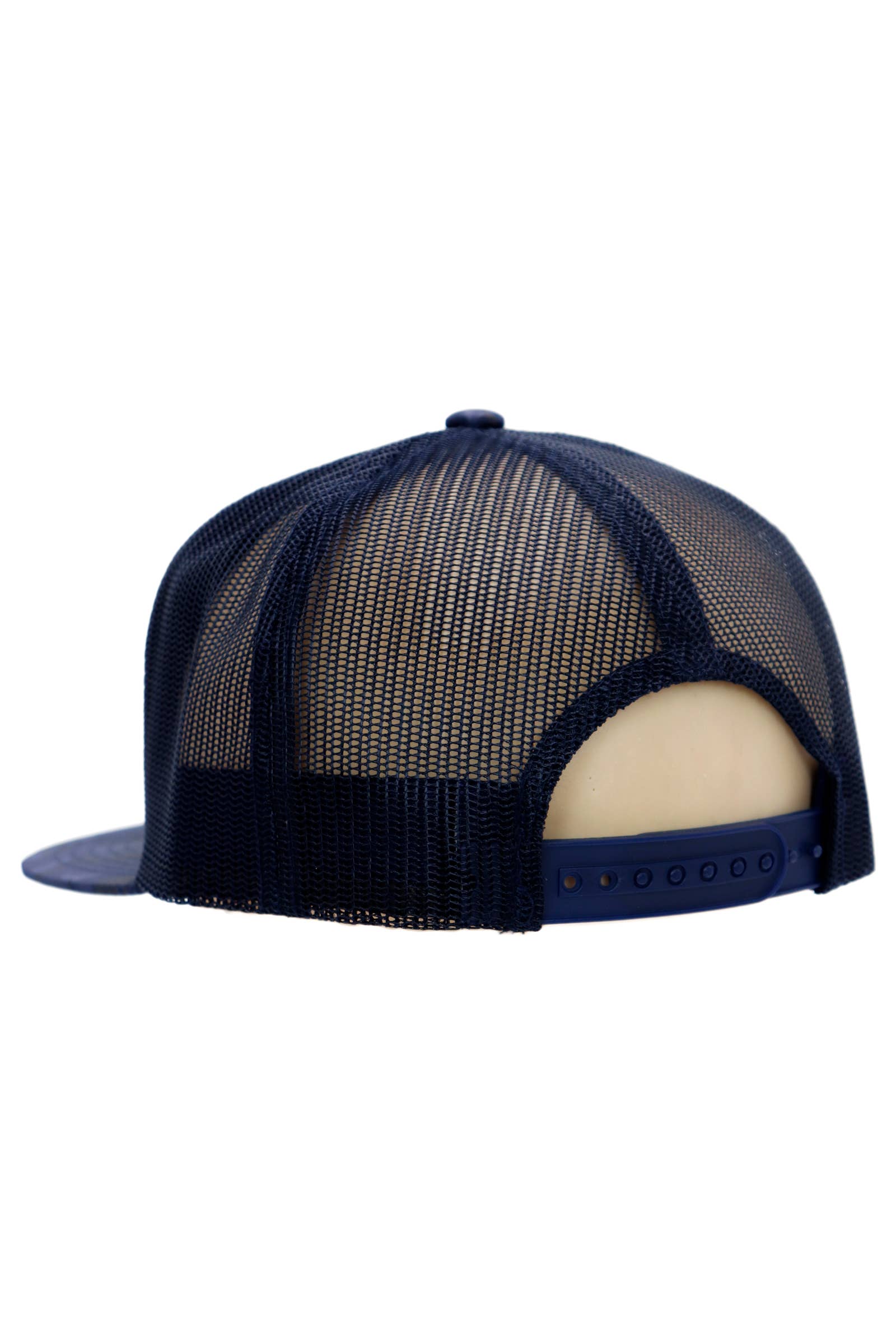 Cap Zone - Wholesale Trucker Hat - Unisex - Solid Front Nylon Camo 7 Panel Flat Trucker Hat25