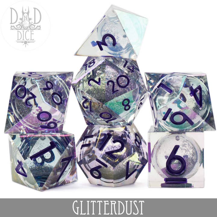DNDDICE.COM - Wholesale Dice - Glitterdust Liquid Core
