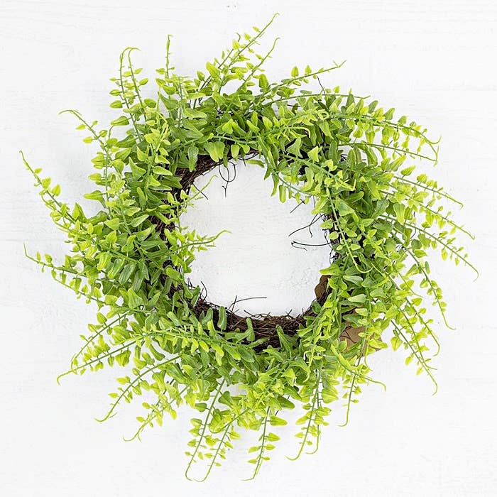 29031 - 16in(6.5in) Green Fern Twig Wreath-4/40pcs for wholesale by Impressive Enterprises, Inc.
