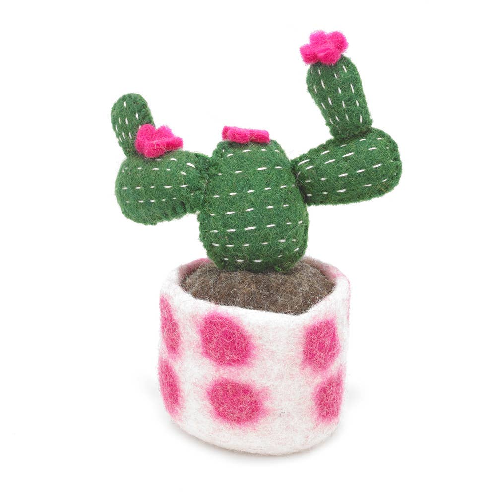 Felt So Good - Vendita all'ingrosso Decorazioni da tavolo - Decorazione a forma di cactus finto in feltro fatto a mano0
