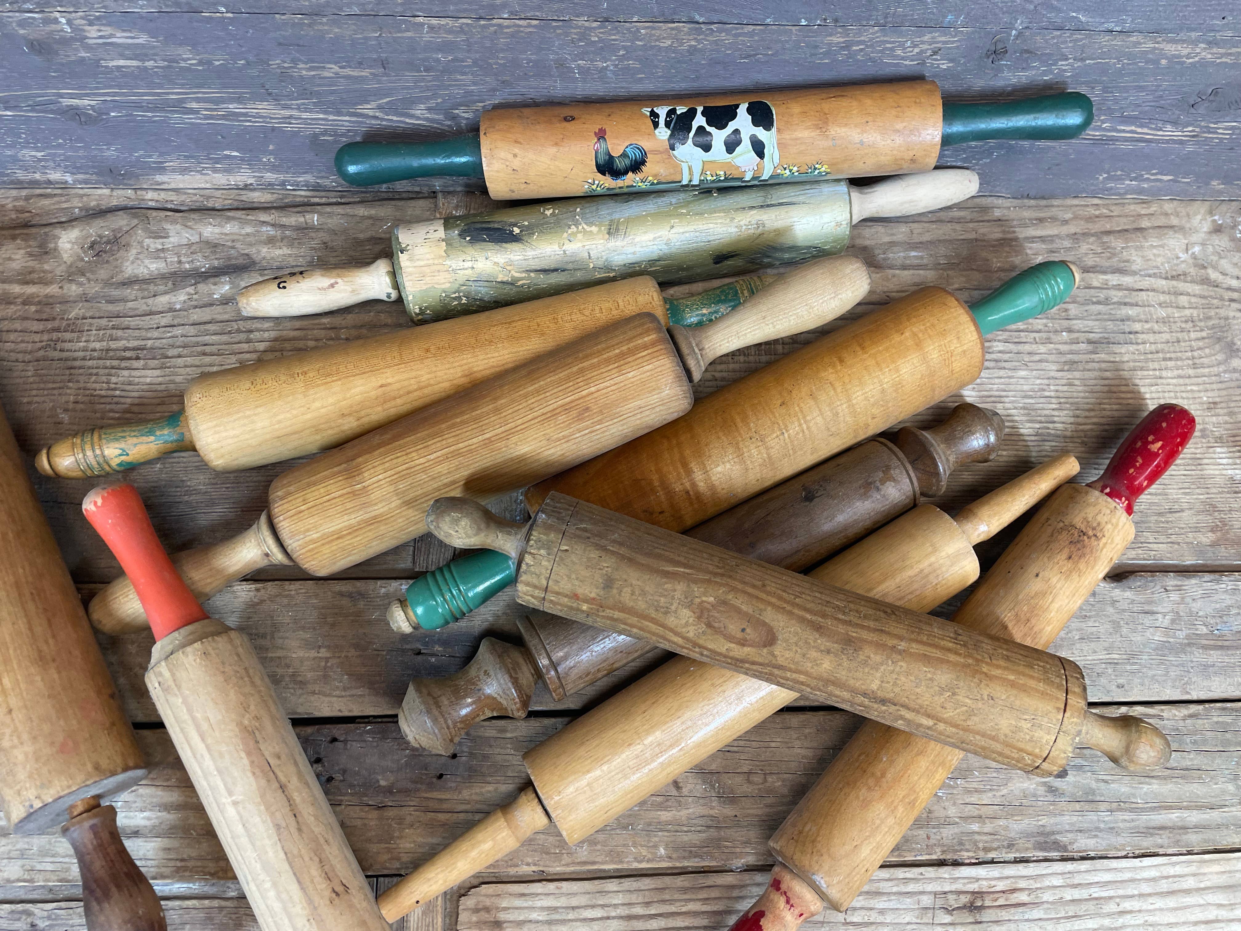 My Amigos Imports - Wholesale Rolling Pin -  Great Buy-Vintage Farmhouse Rolling Pin-ER-Assorted3