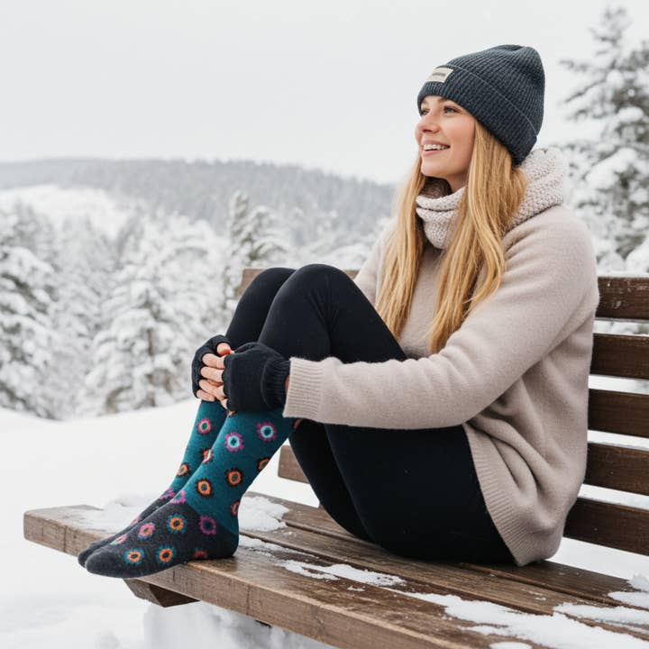 Shupaca Alpaca - Wholesale Socks - Unisex - Alpaca Socks - Incan - Amethyst5