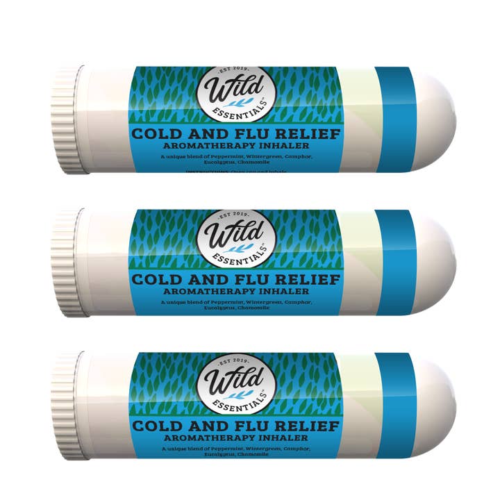 Wild Essentials - Wholesale Aromatherapy Inhaler - Cold and Flu Relief Aromatherapy Inhalers0