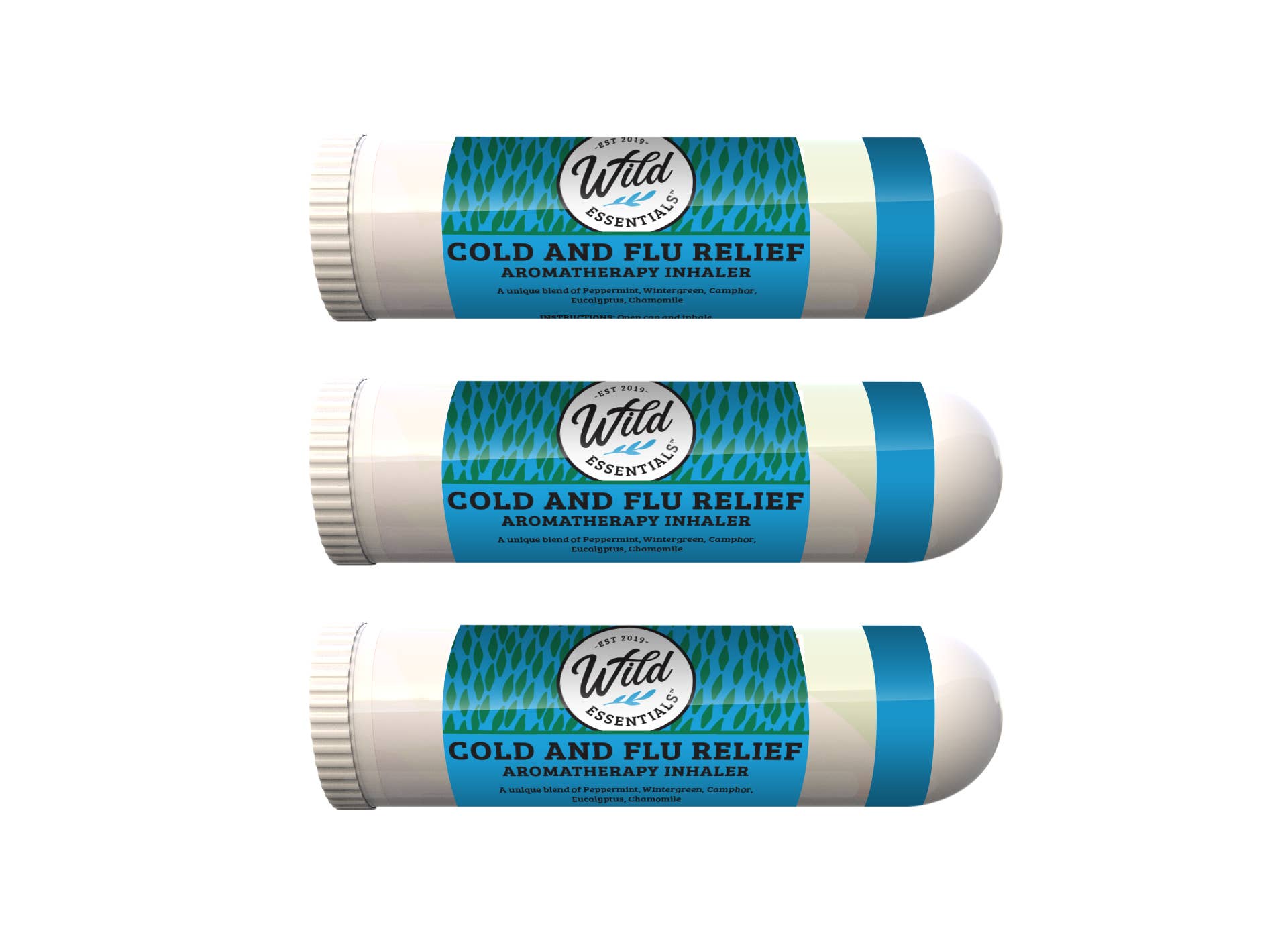 Wild Essentials - Wholesale Aromatherapy inhaler - Cold and Flu Relief Aromatherapy Inhalers