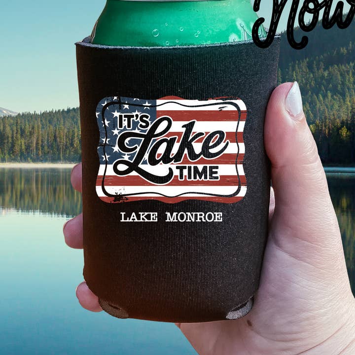 Custom It’s Lake Time Can Cooler 2 – Personalized for wholesale by 222 PARKSIDE