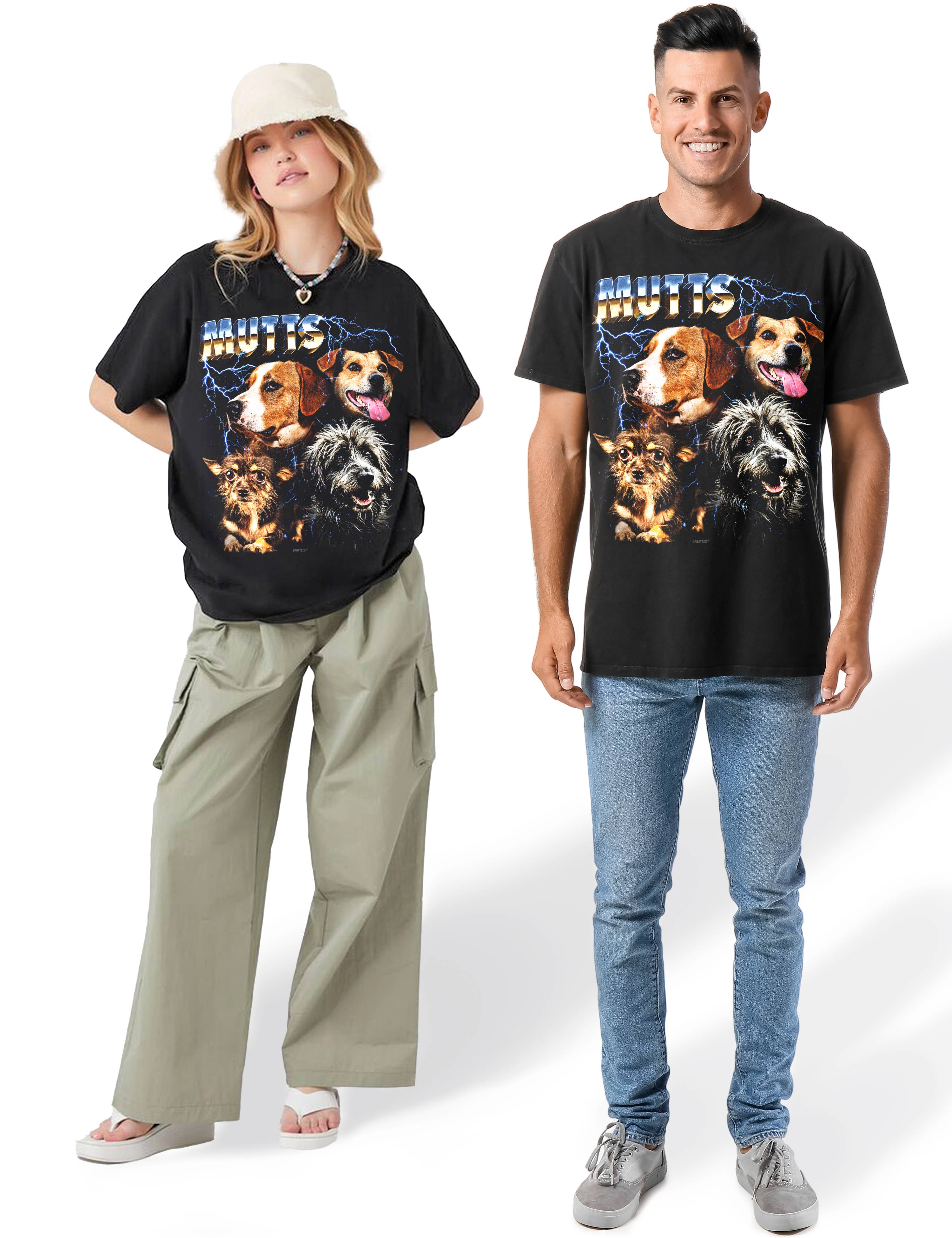 BabaTees - Wholesale Screen Printed T-Shirt - Unisex - Mutts Tshirt for Men & Women 80s Heavy Metal Style6