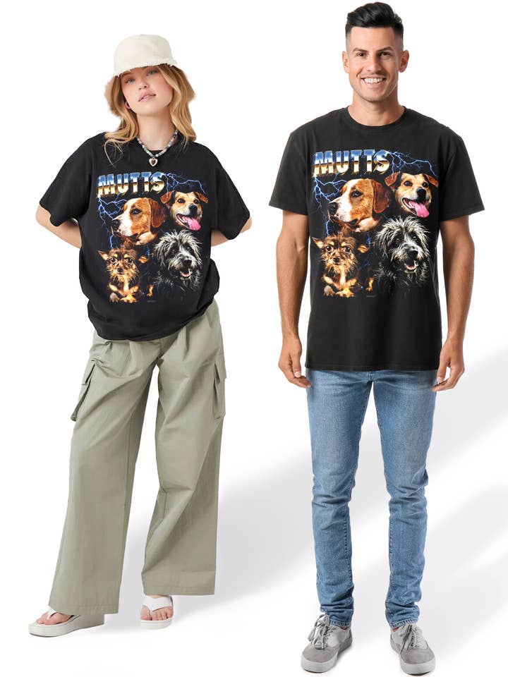 BabaTees - Wholesale Screen Printed T-Shirt - Unisex - Mutts Tshirt for Men & Women 80s Heavy Metal Style6