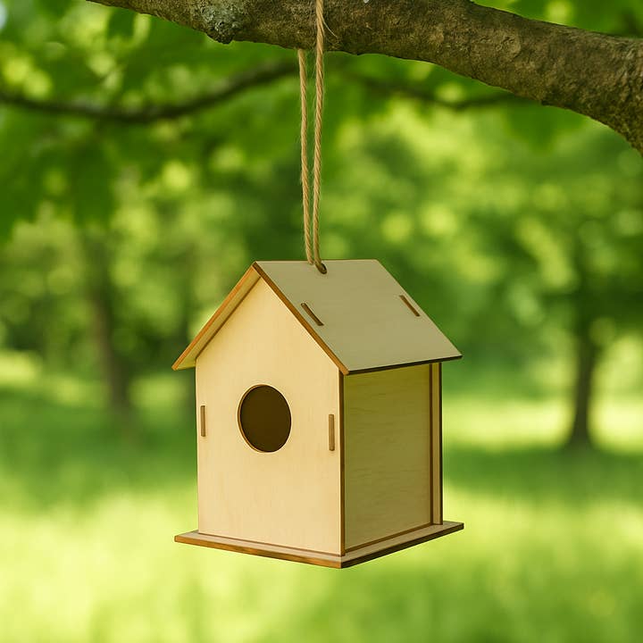 Fustik - Wholesale DIY Craft Kit - DIY Wooden Birdhouse1
