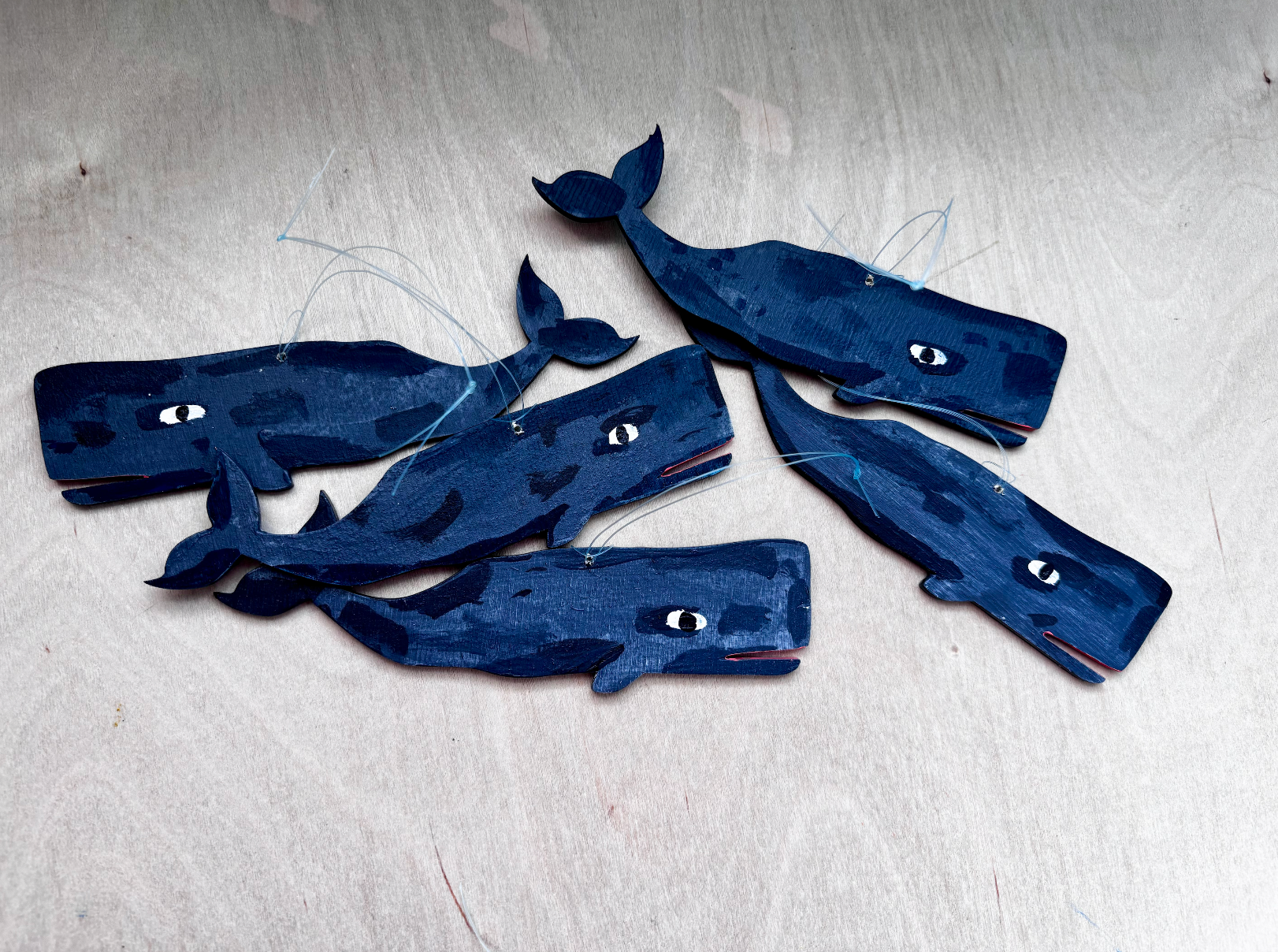 ELIZABETH GRAEBER art + illustration - Wholesale Ornament - Whale Ornament1