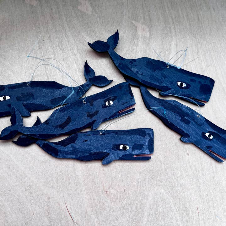 ELIZABETH GRAEBER art + illustration - Wholesale Ornament - Whale Ornament1