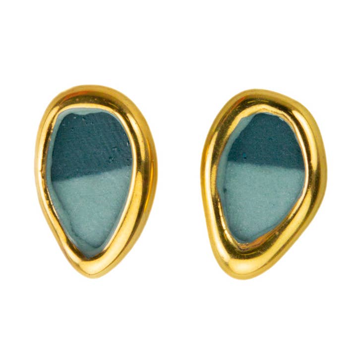 Pendientes de porcelana "Marla" para venta al por mayor de FreakyFoxx porcelain