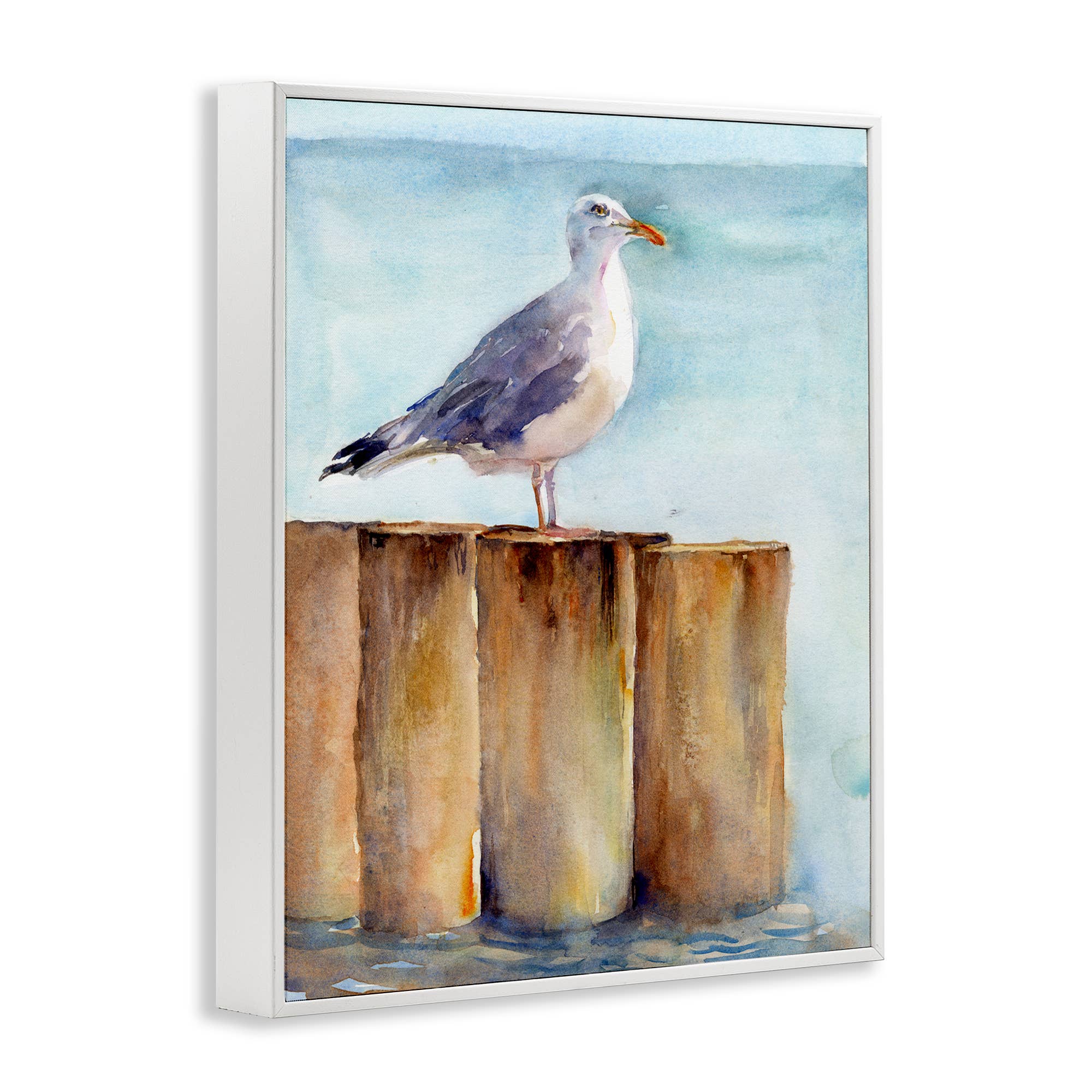Stupell Industries - Wholesale Wall Sign - Seagull's Perch by Sea - Framed Wall Art15