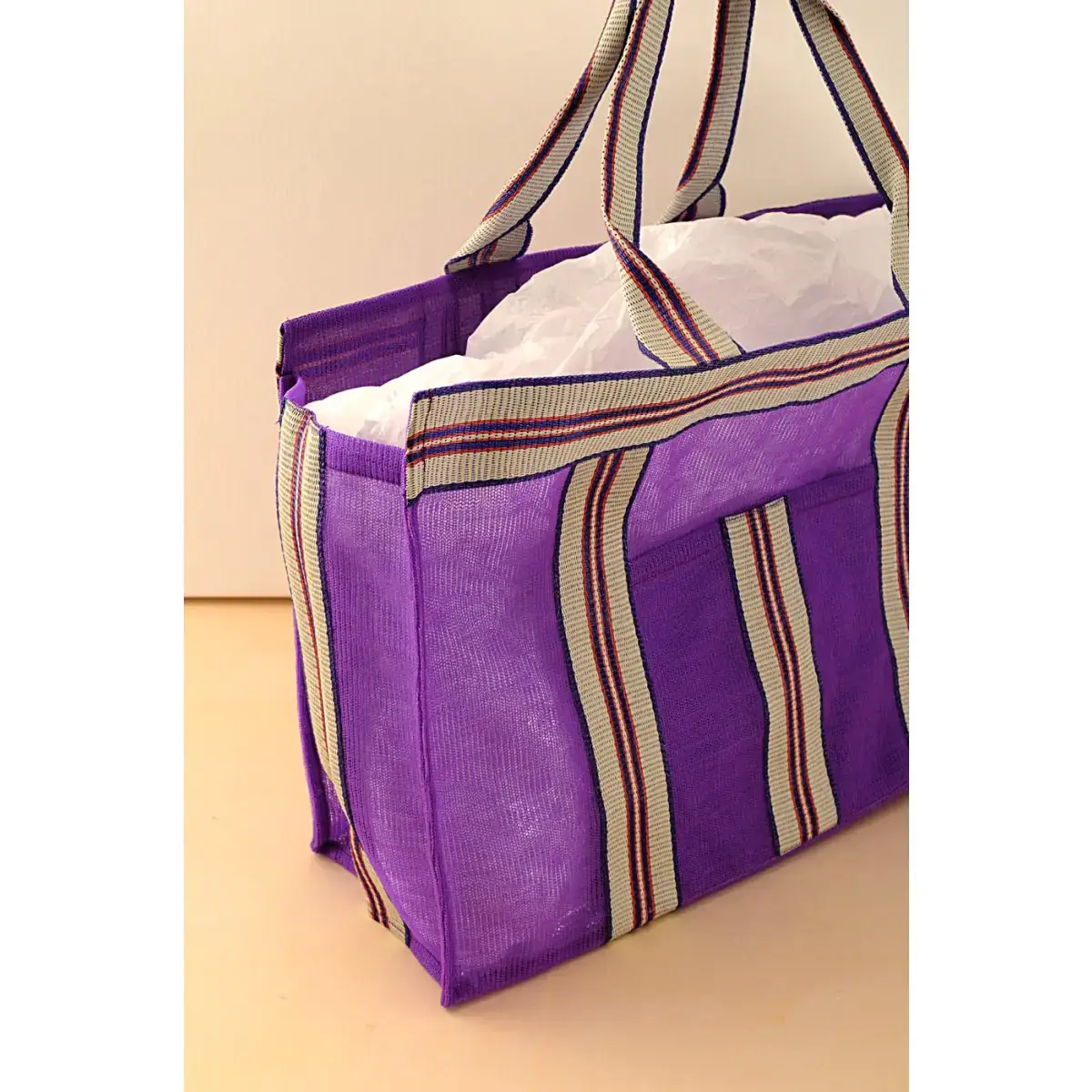 B A O B A B - Mode - Venta al por mayor Bolsa de playa - Bolso de playa de nylon reciclado en color morado2