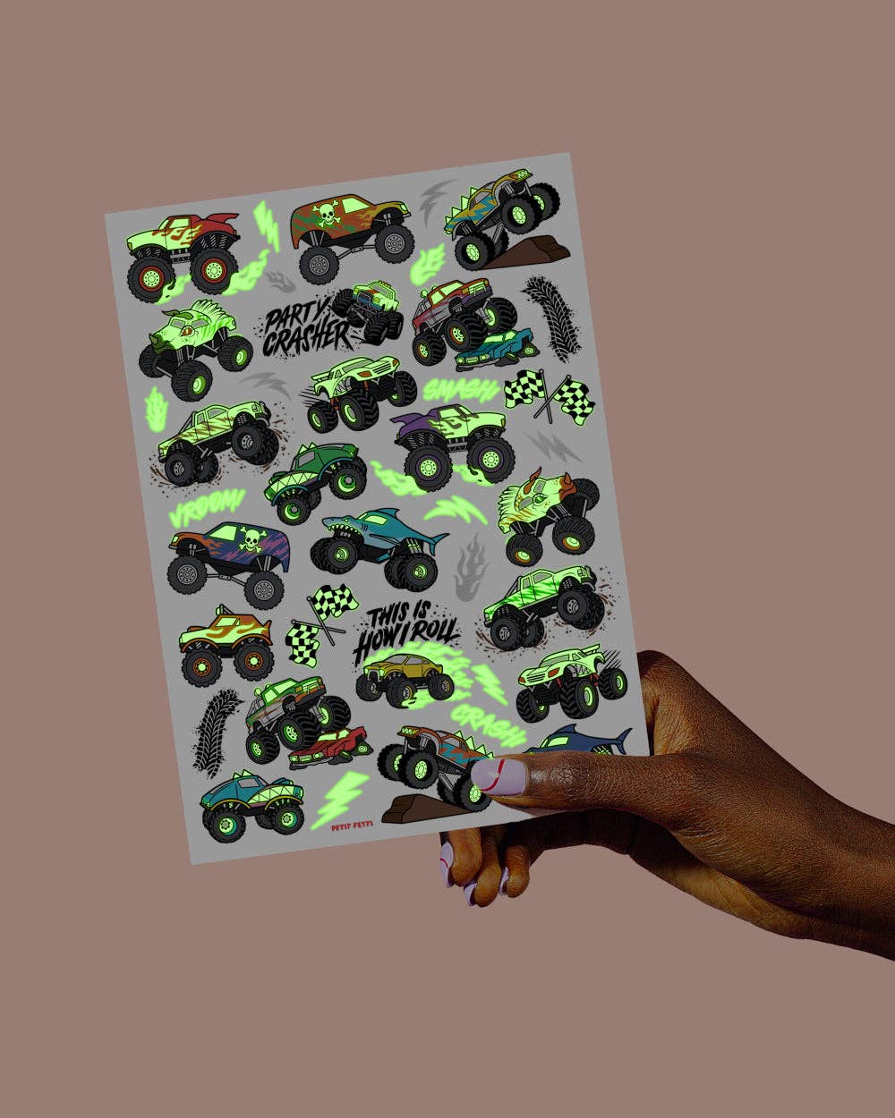 Petit Fetti - Wholesale Temporary Tattoo - Kids - Kids Monster Truck Temporary Tattoos, Car Bday Party Favors2