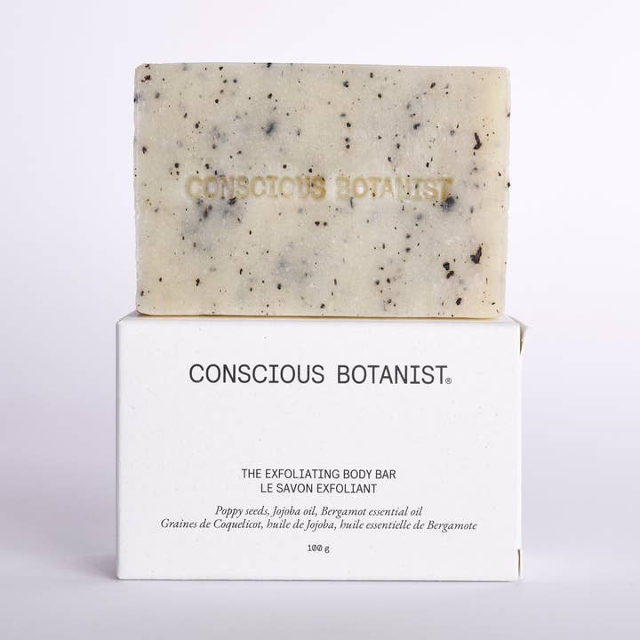 Conscious Botanist – wholesale Bar Soap – La barra exfoliante para el cuerpo0