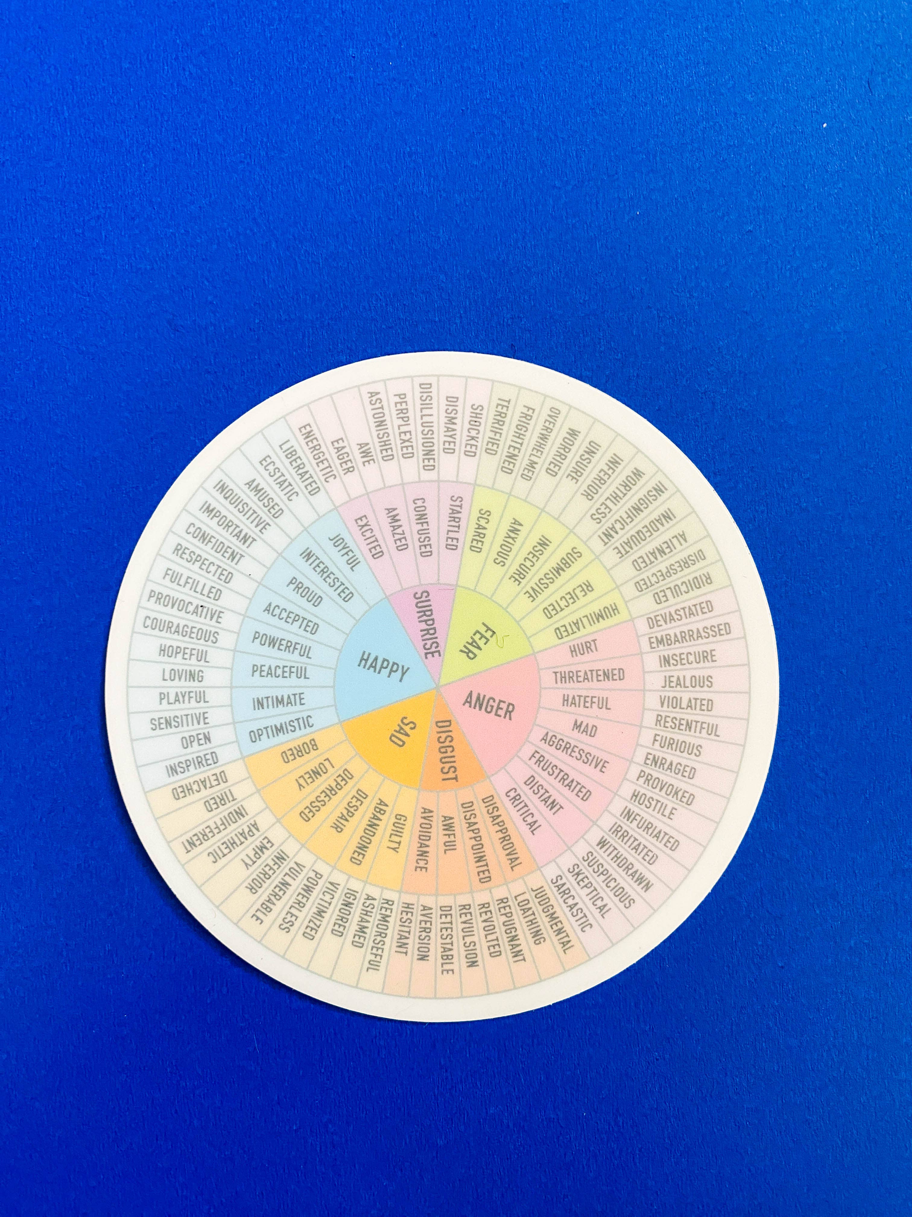 PLENTY - Wholesale Sticker - Sticker Feelings Wheel (Eco-Friendly & USA Made)5