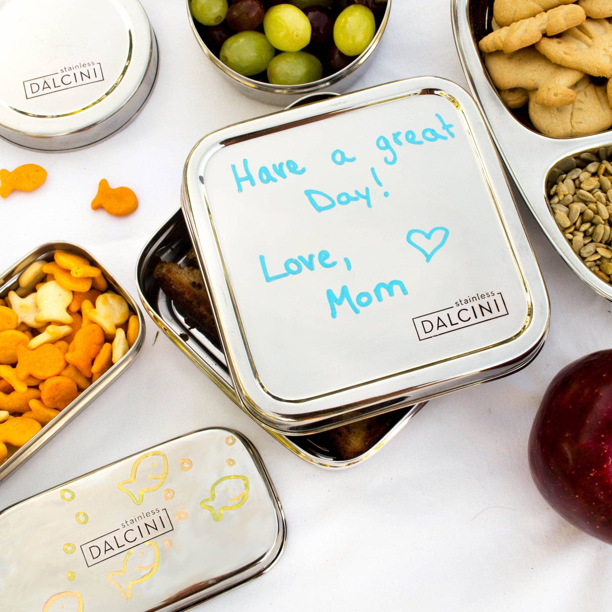 Dalcini Stainless - Wholesale Food Storage Container - Sandwich Square | #1 Best-Selling Container2