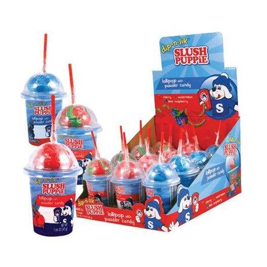 Slush Puppie Dip N Lik, étui de 12 carats pour la vente par Grandpa Joe's Candy Shop