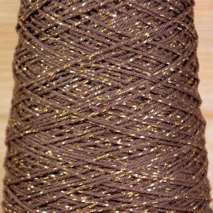 Brown - Gold Cotton Rope for wholesale by kadopapier.net