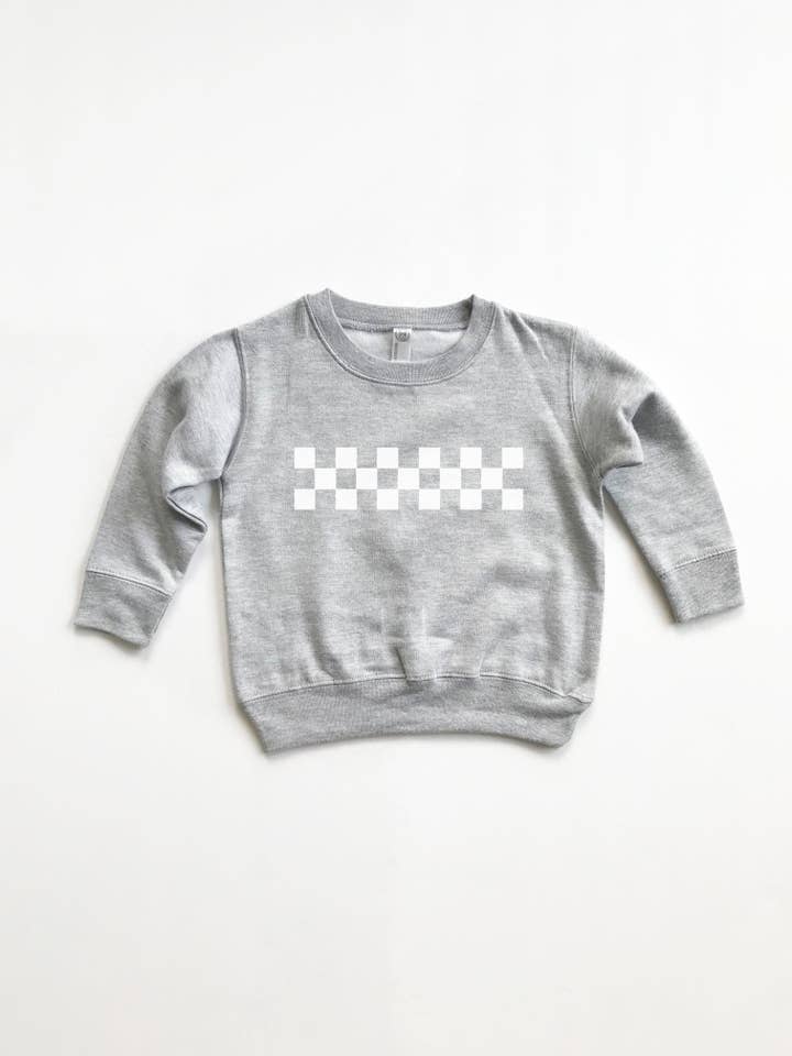 Checkered Sweatshirt / Kids Sweatshirt / Fleece Sweatshirt for wholesale by Jax & Torr
