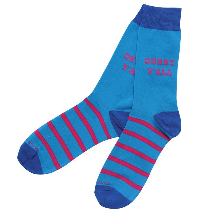 Barrel Down South - Wholesale Socks - Men's - Derby Y'all Socks- Kentucky Derby