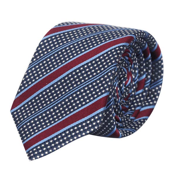 Handgefertigte, gestreifte italienische Seidenkrawatte Skinny — Grau mit Weiß für den Großhandel von COCHIC