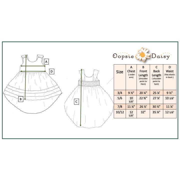 Oopsie Daisy - Wholesale Dress - Kids - Kids Hi-Lo Frills Blue Ombre Spring Summer Tiered Dress
