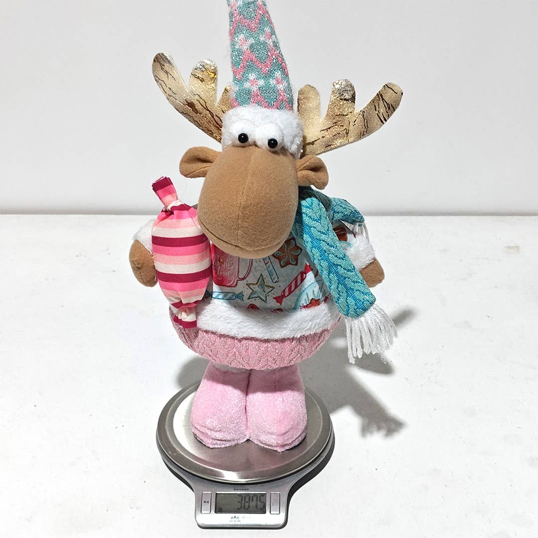 UNISHE - Wholesale Decorative Tabletop Object - Christmas Decoration Pink Telescopic Doll Ornament HB0935