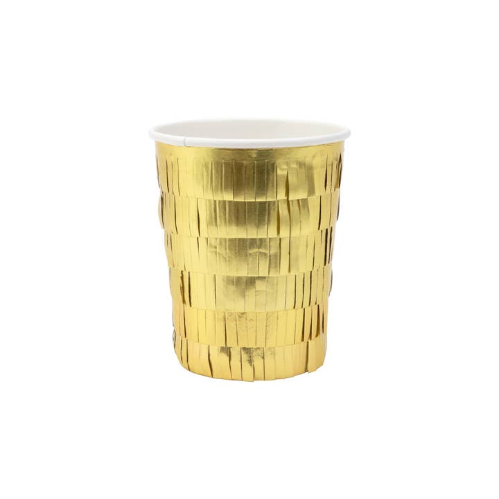 Gold Fringe Party Cups for wholesale by Meri Meri