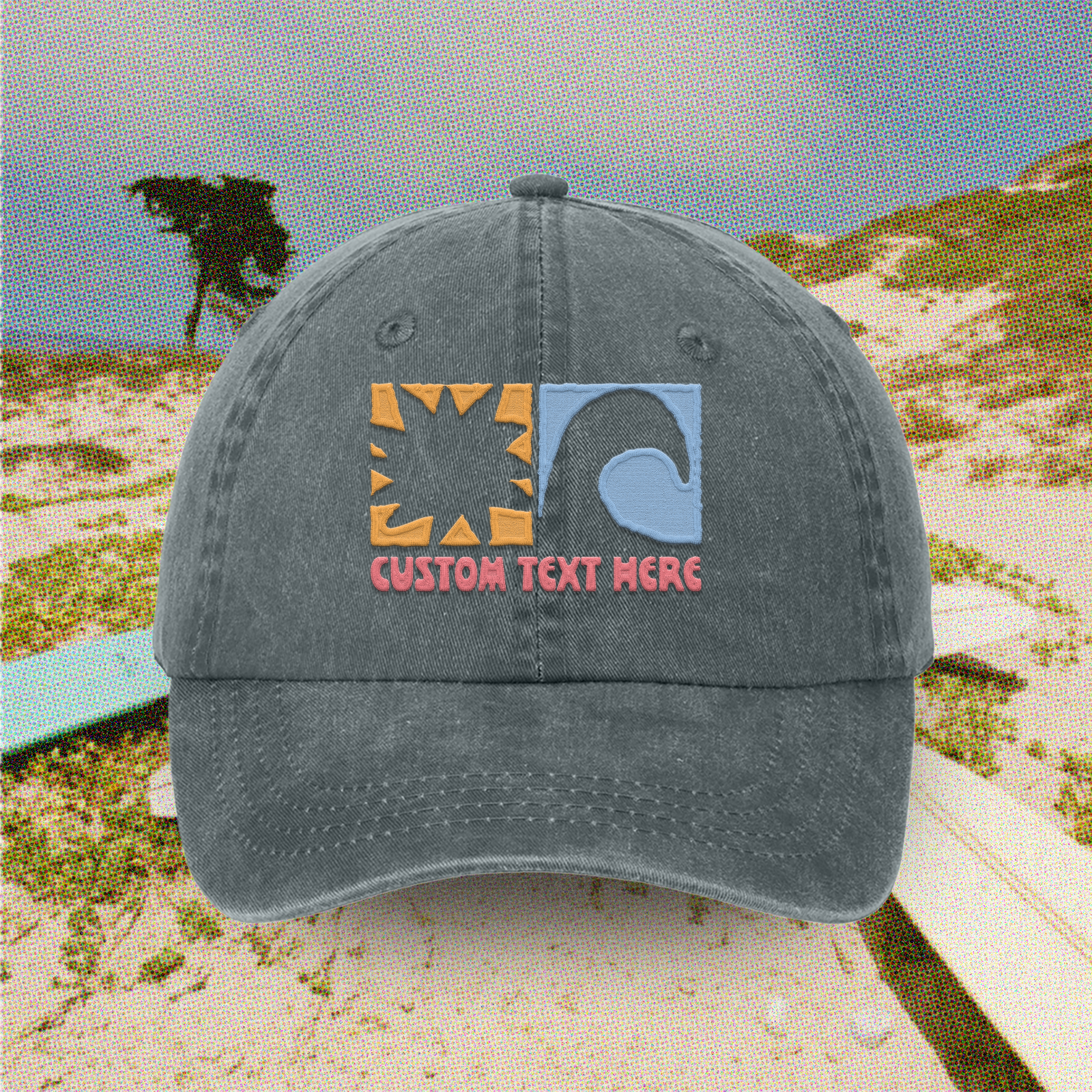 Island View Outfitters - Wholesale Baseball Cap - Unisex - *CUSTOM* Coastal Trip Dad Hat2