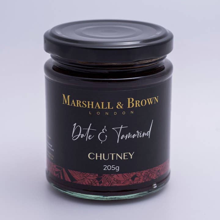Chutney aux dattes et au tamarin pour la vente par Marshall and Brown
