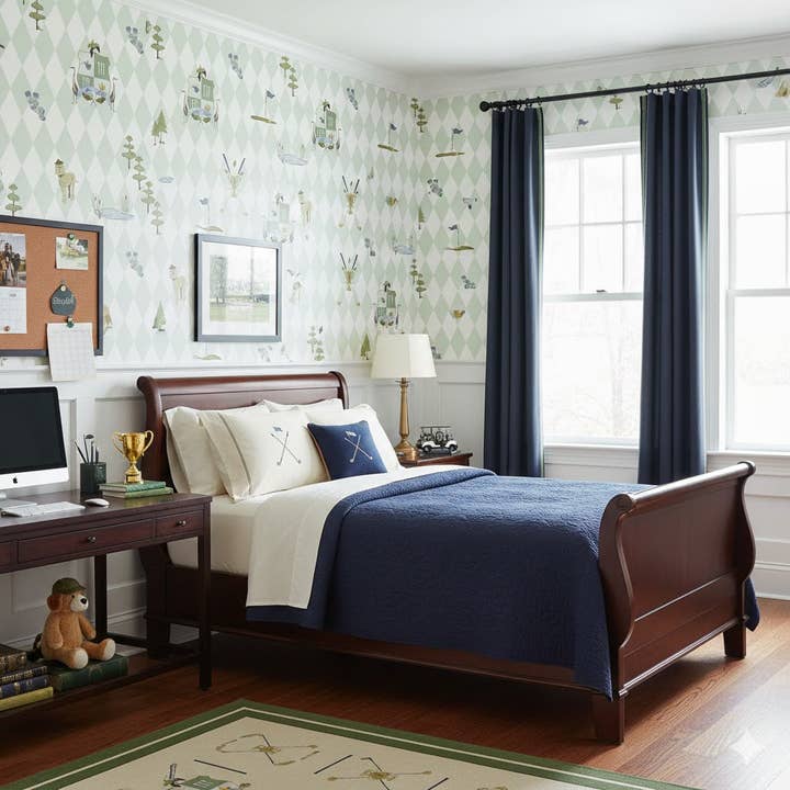 Alfred Wallpaper by Linen and Paper Design for wholesale by Loomwell Home Goods