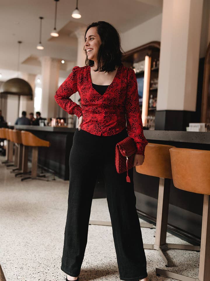 Alpaca-Cotton Wide-Leg Pants - Elegant, Comfortable for wholesale by DAPH