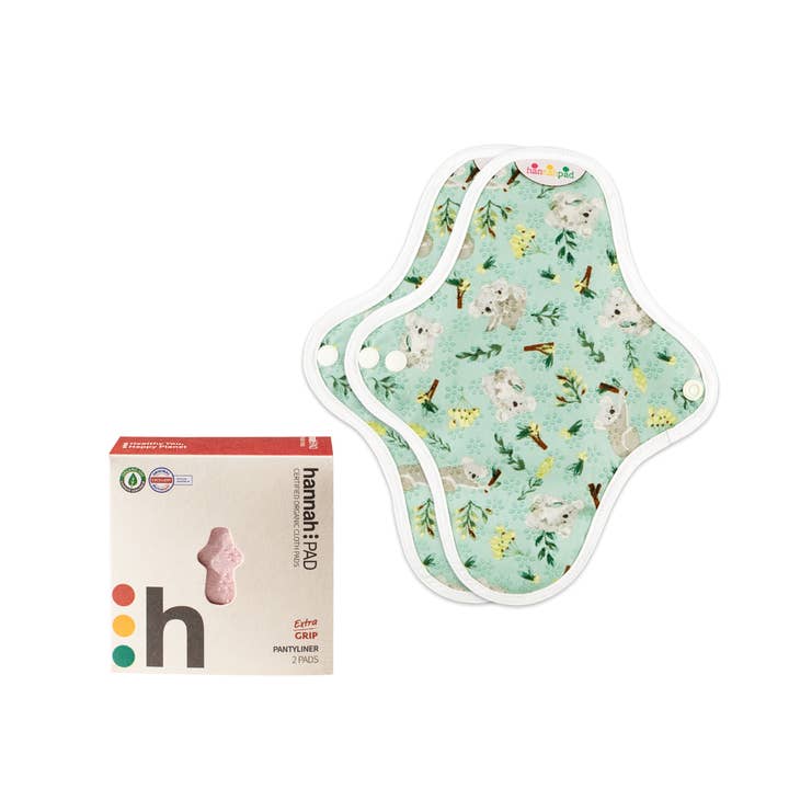 Sabaku Co Distribution - Vente Protections menstruelles/serviettes hygiéniques - The Brand Hannah - Lot de 2 protège-slips HannahPad (extra grip)