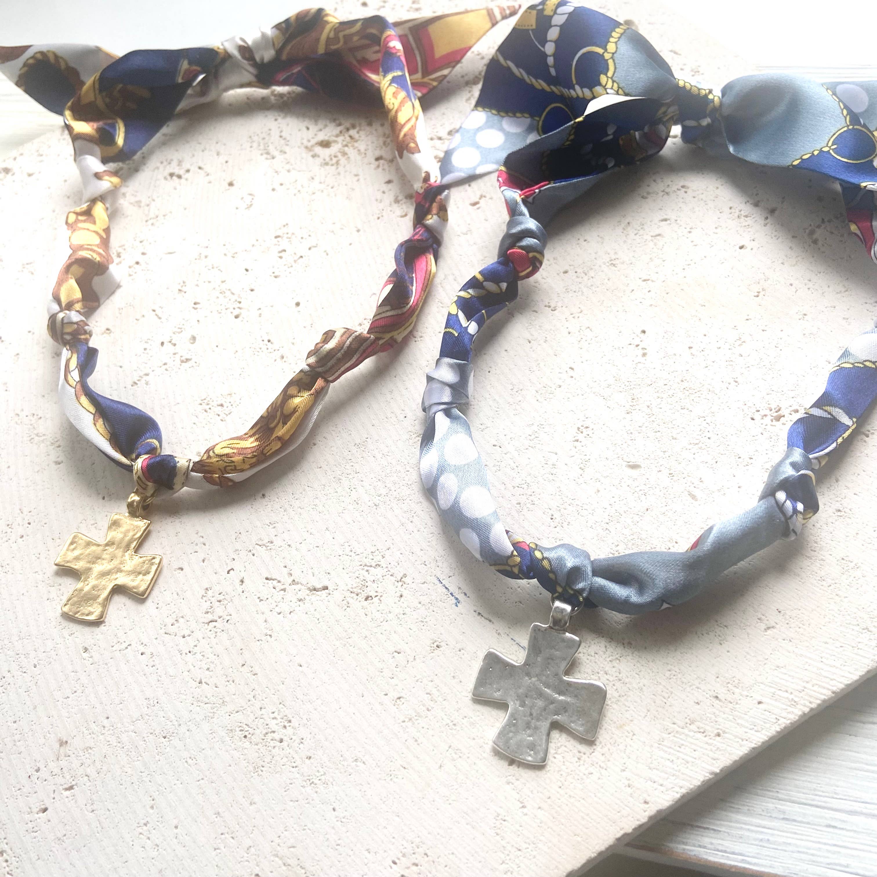 VB&CO Designs Handmade Jewelry - Wholesale Scarf - Women's - Viral scarf necklaces hammered trendy jewelry 1