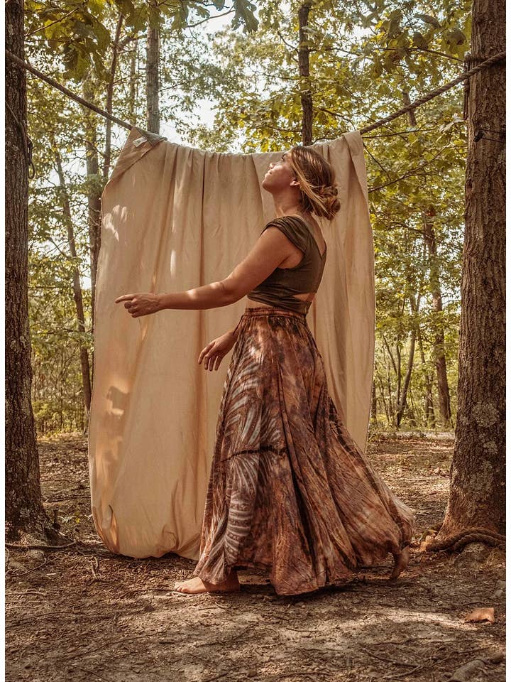 Gardenbelle Shop - Wholesale Broek - Dames - Hippie Boho handgeverfde Palazzo-broek, Bodhi soepelvallende broek4