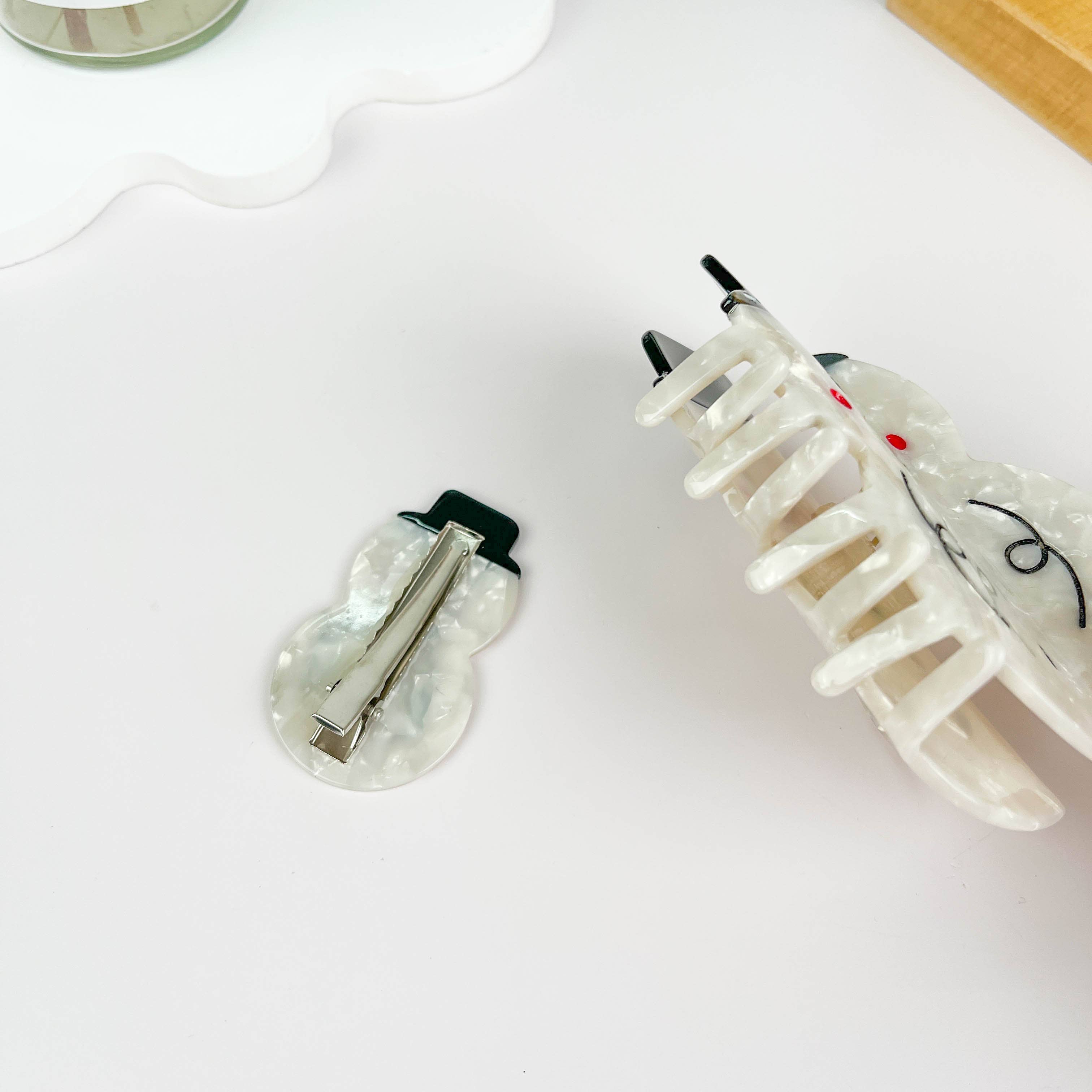 mildstyles - Wholesale Hair Clip - Women's - Hat snowman white hair claw clip4