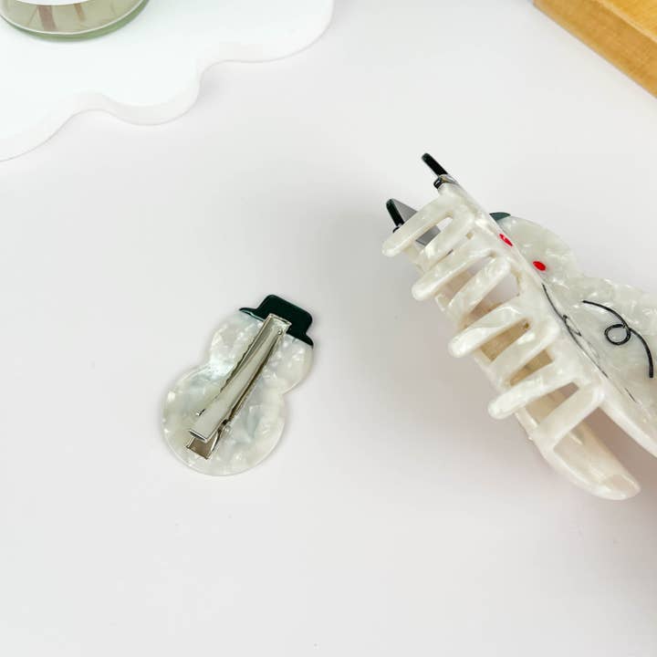 mildstyles - Wholesale Hair Clip - Women's - Hat snowman white hair claw clip4