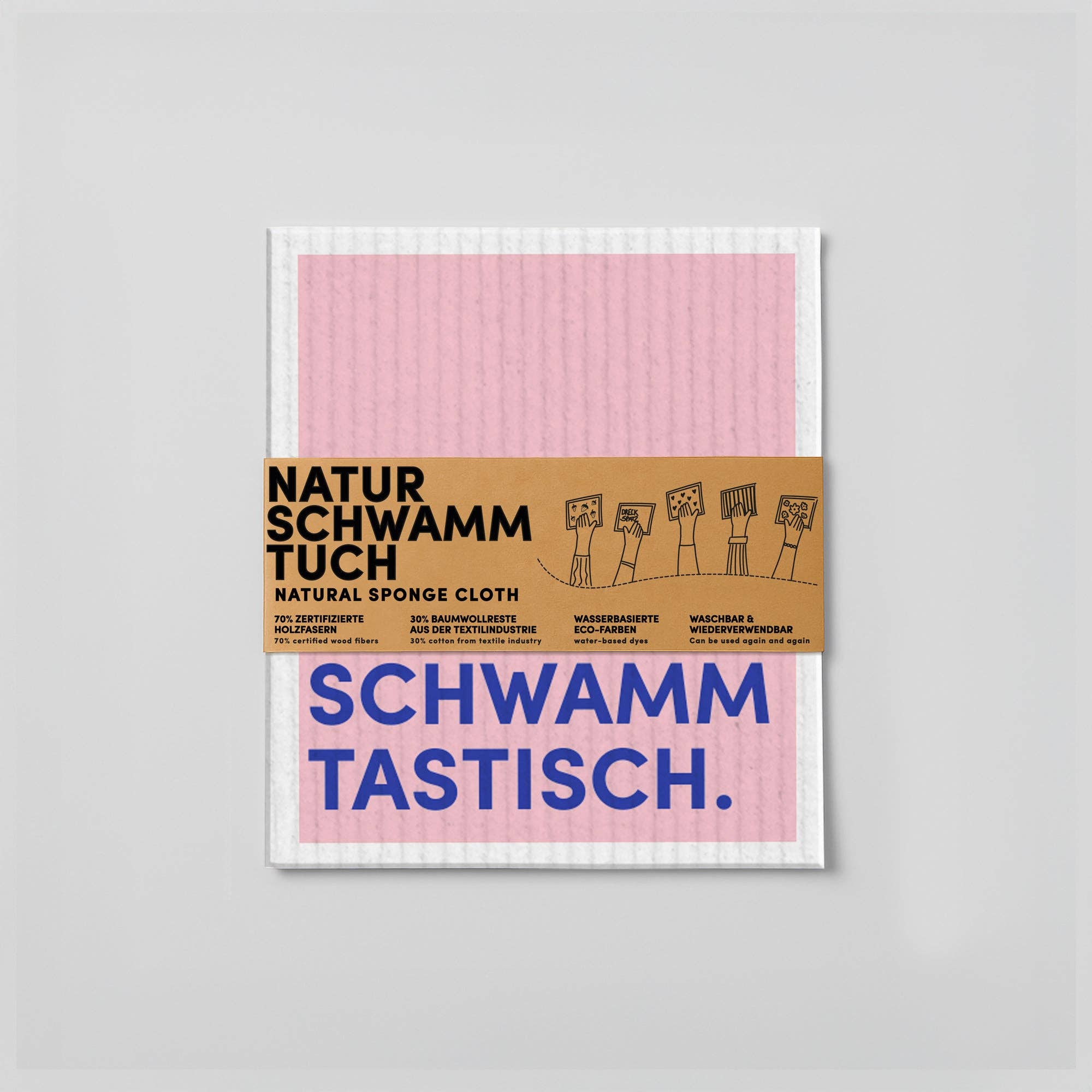 Naturbedacht - Wholesale Dishcloth - Sponge cloth - Saying - Spongtastic - No. 32