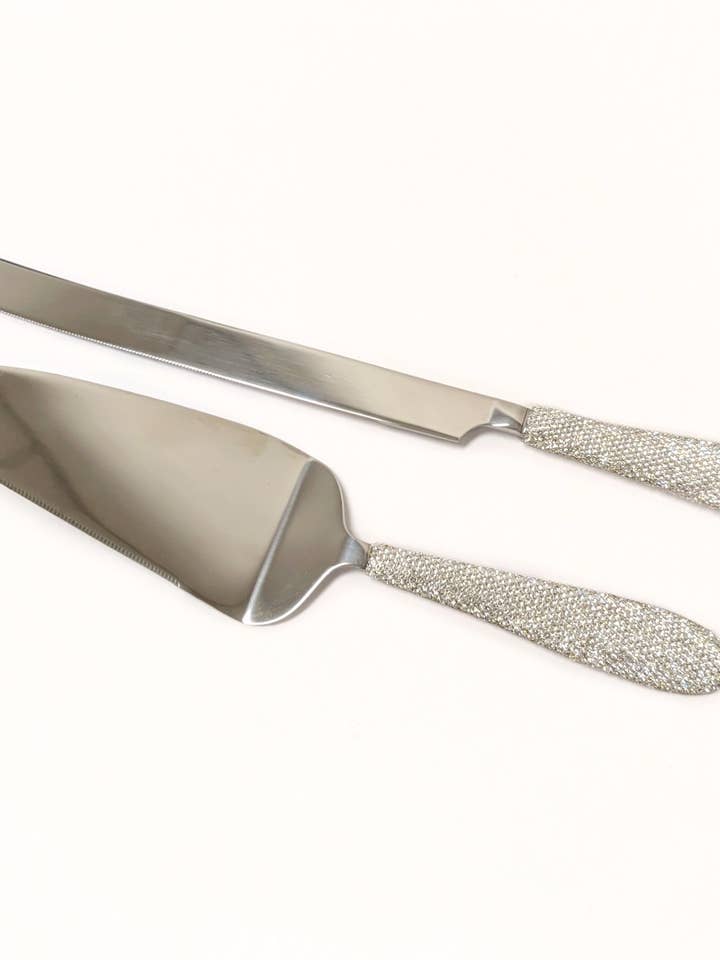 Cake Server Set - Crystal handle for wholesale by Collection by Nouvelle