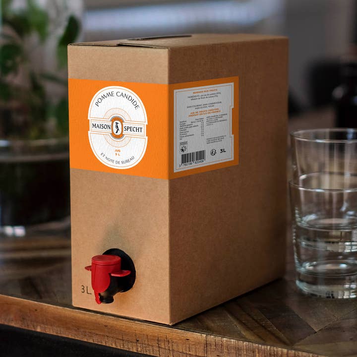 Maison Specht – Großhandel Fruchtsäfte – Bag-in-Box 3 Liter – Apfel mit Holunderblütennote0
