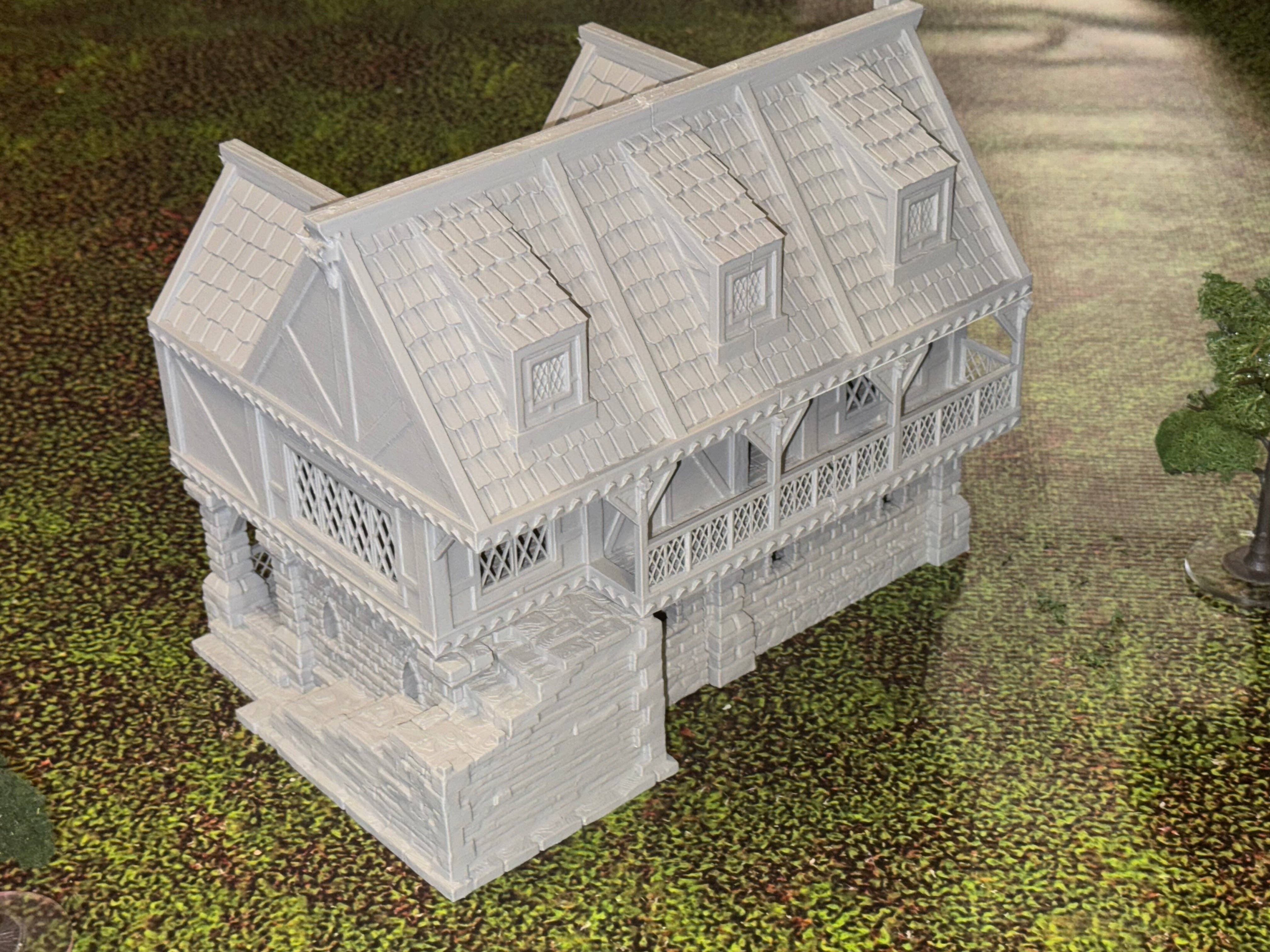 We Geek Together - Wholesale Decorative Tabletop Object - 3D Printed D&D Tavern Terrain | Modular Fantasy Building for Tabletop RPGs, Miniature Wargaming, Pathfinder, and TTRPG4