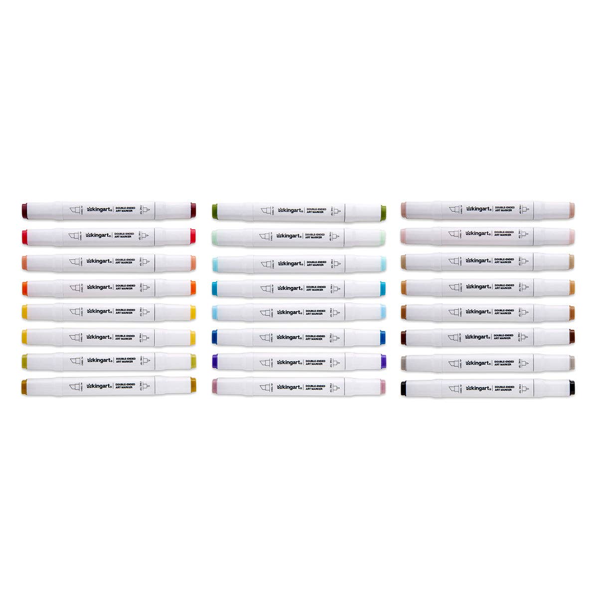 KINGART - Wholesale Marker - Double-Ended Alcohol Markers - 24 Vintage Colors6