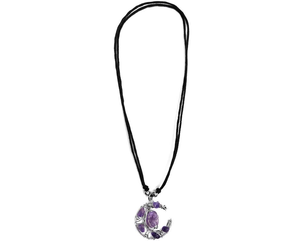 Pichincha - Vente Colliers à pendentif - Collier ajustable avec pendentif en forme de croissant de lune enroulé2